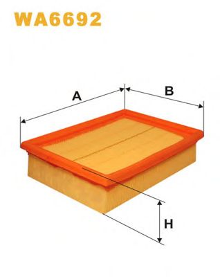 WIX FILTERS wa6692 -  Воздушный фильтр